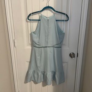 Dillard’s baby blue halter dress